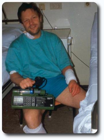 Hans-Peter nach der OP